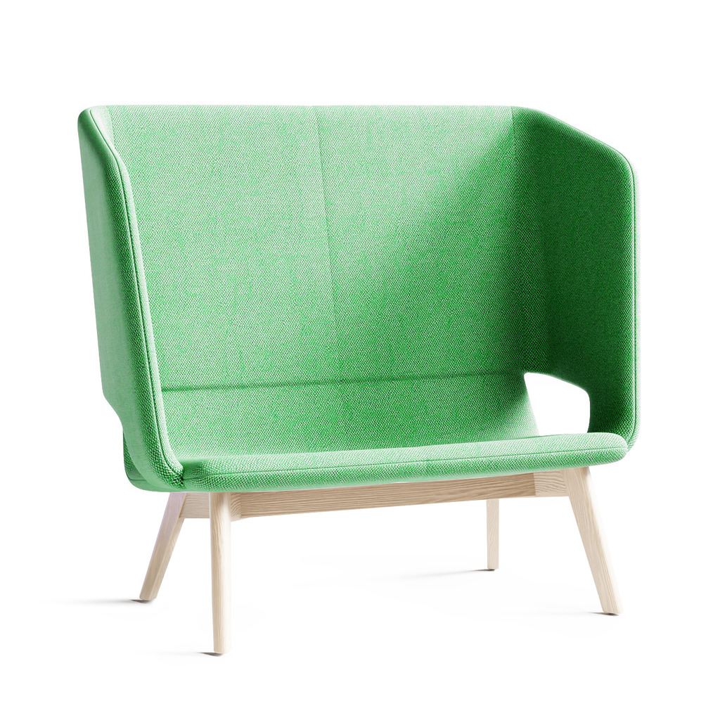 Twist & Sit Soft - 2 pers høj lounge sofa med ben