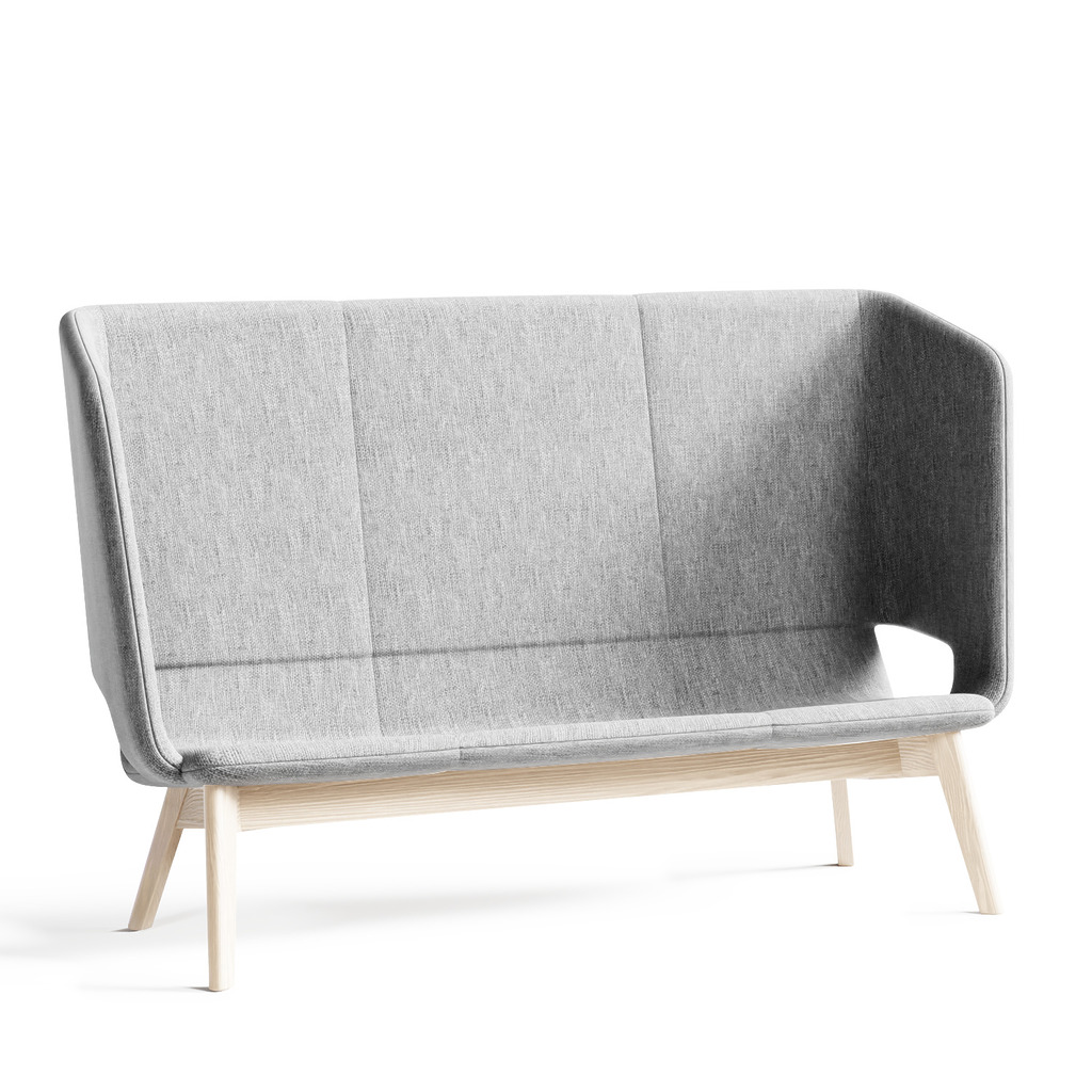 Twist & Sit Soft - 3 pers høj lounge sofa med ben