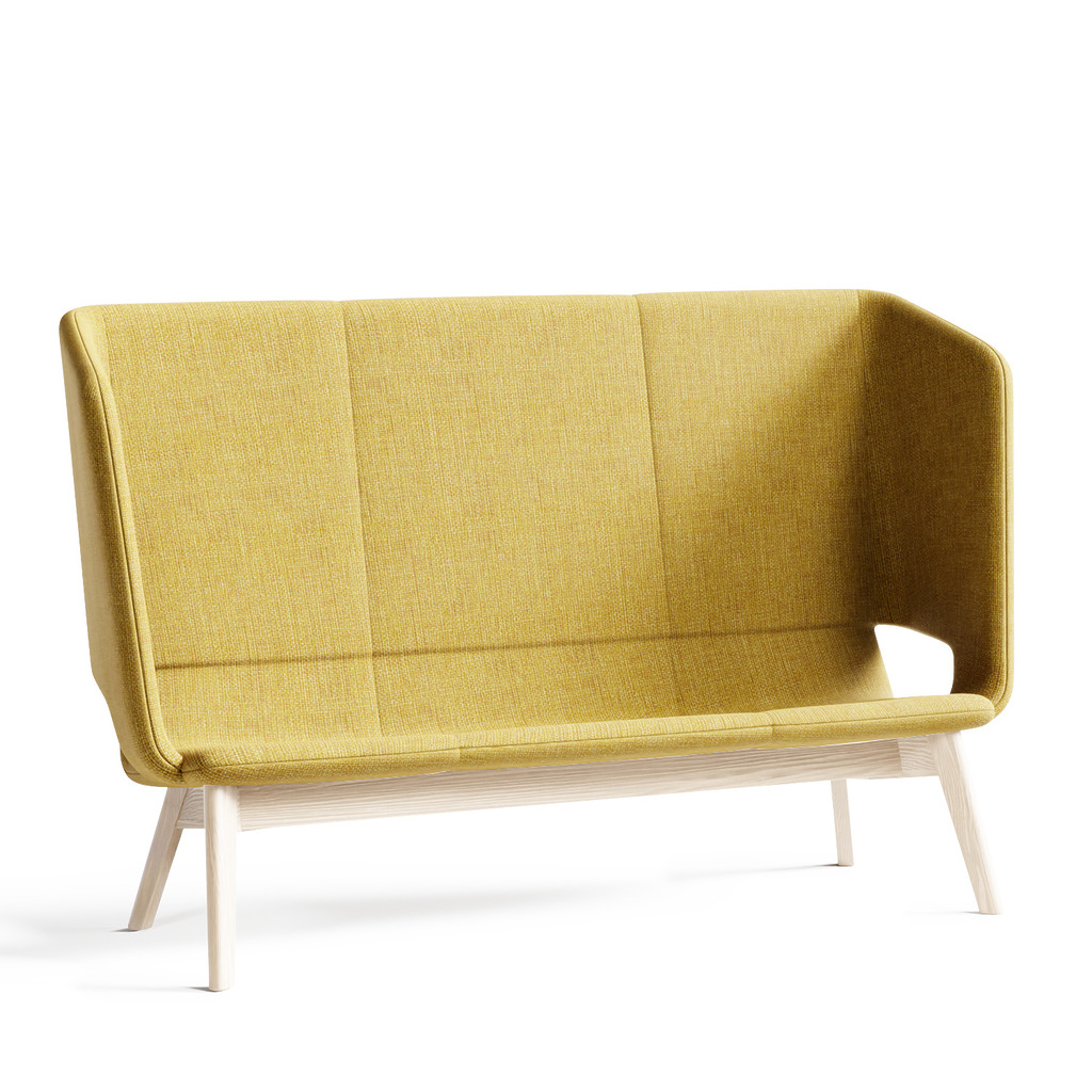 Twist & Sit Soft - 3 pers høj lounge sofa med ben