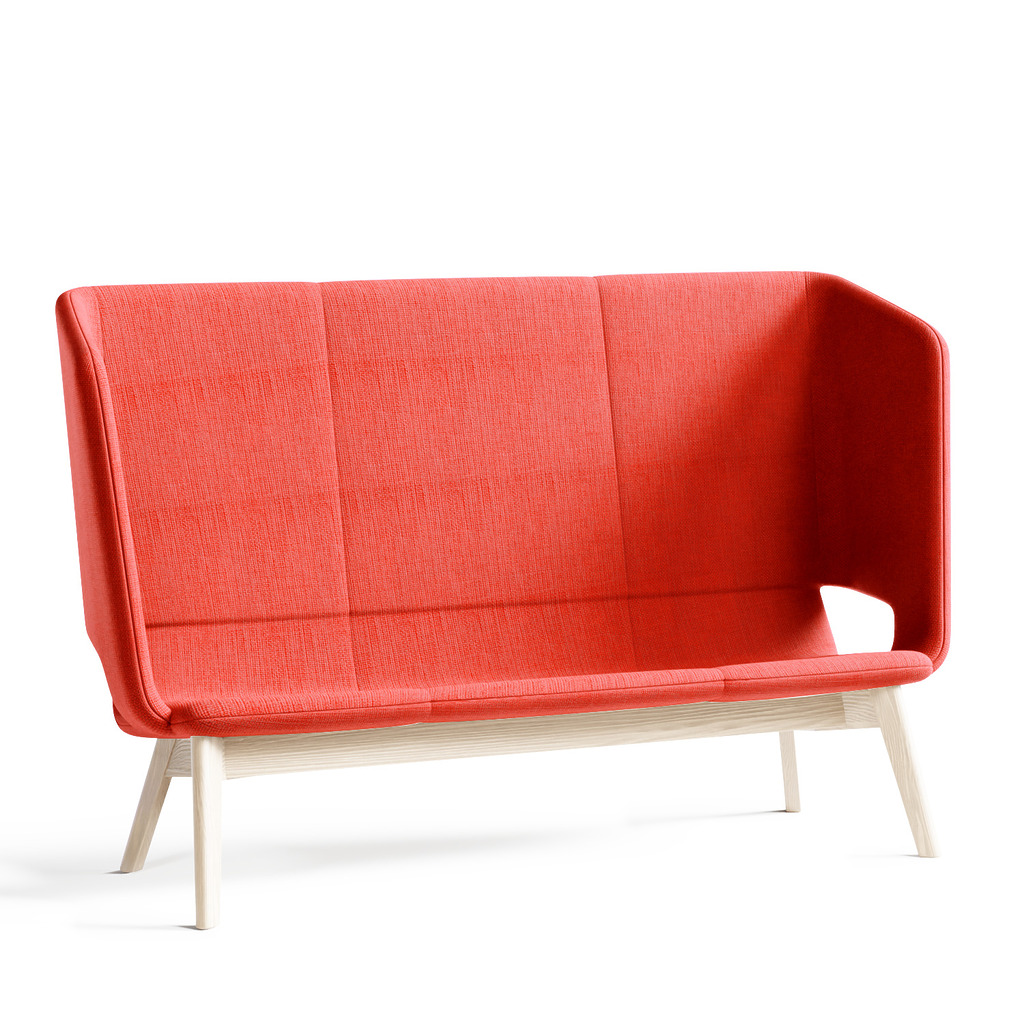 Twist & Sit Soft - 3 pers høj lounge sofa med ben