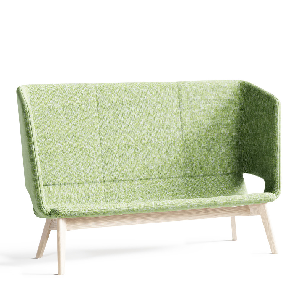 Twist & Sit Soft - 3 pers høj lounge sofa med ben