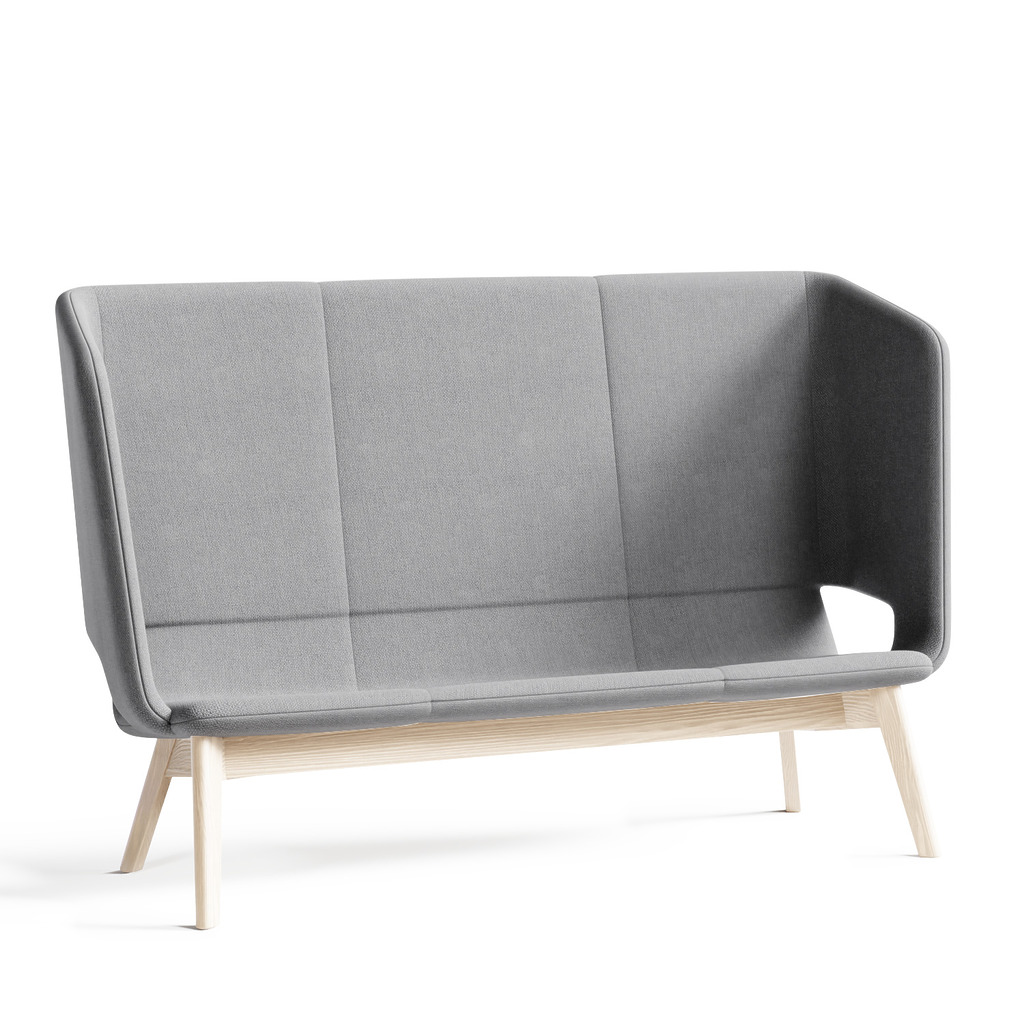 Twist & Sit Soft - 3 pers høj lounge sofa med ben