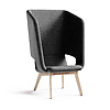 Twist & Sit Soft - høj lounge stol med ben