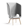 Twist & Sit Soft - høj lounge stol med ben