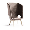 Twist & Sit Soft - høj lounge stol med ben