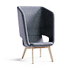 Twist & Sit Soft - høj lounge stol med ben