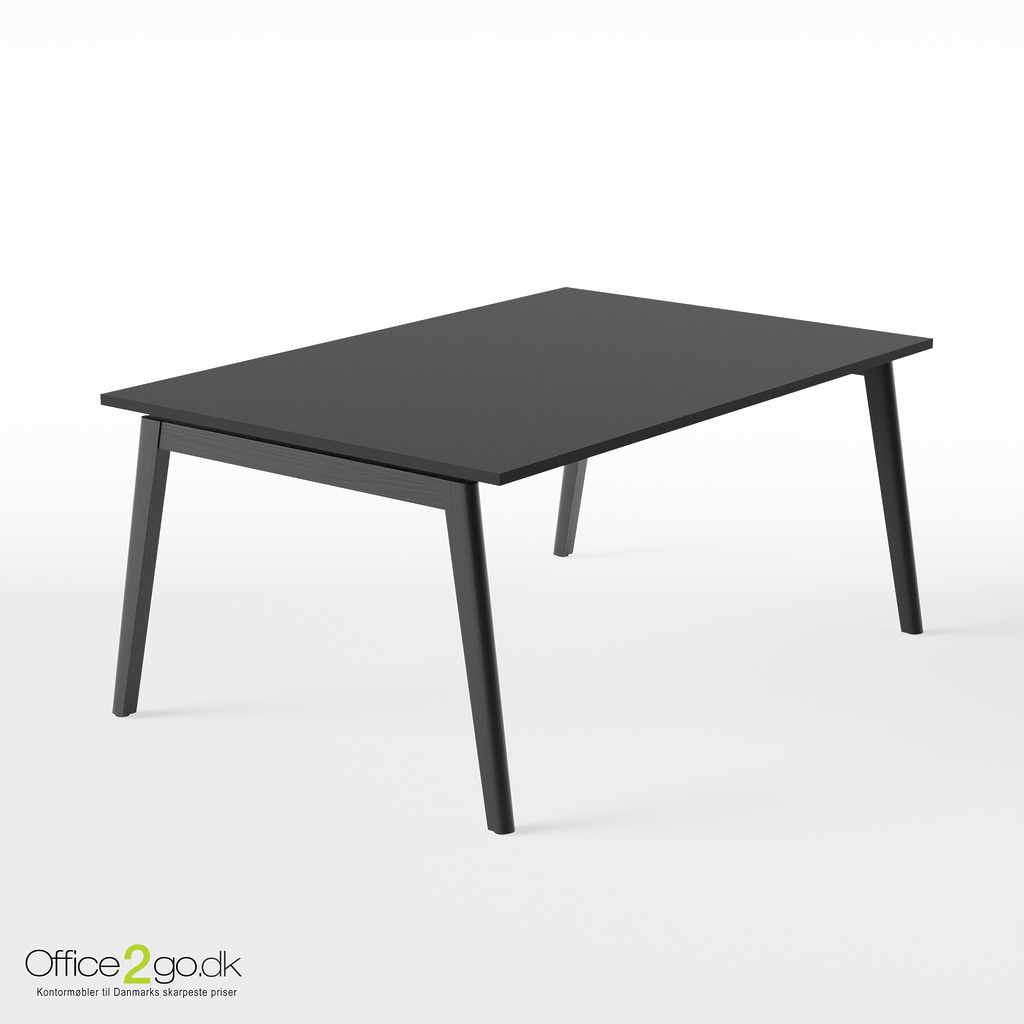 Nova wood mødebord - 160*120 cm - Sortbejdset ask