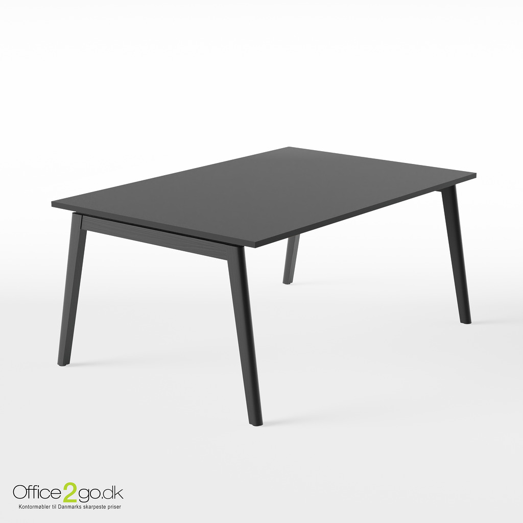 Nova wood mødebord - 160*120 cm - Sortbejdset ask