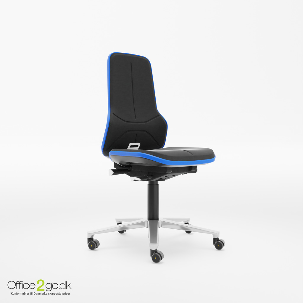 Bimos Neon 2 Laboratoriestol - Poleret aluminium