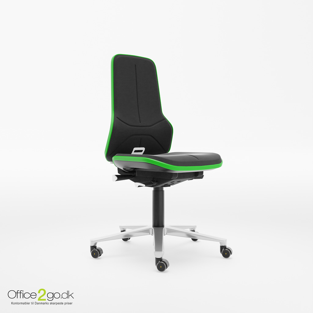 Bimos Neon 2 Laboratoriestol - Poleret aluminium