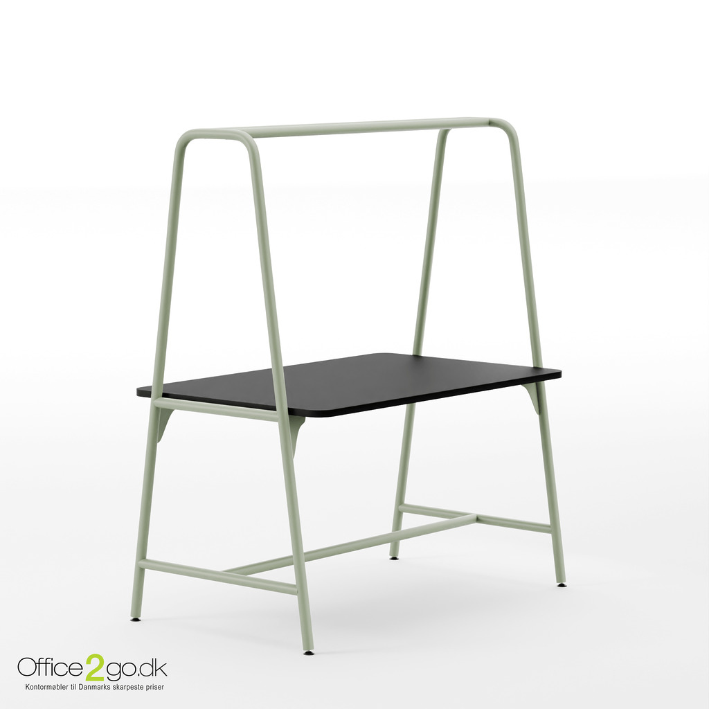 Round multifunktions Højbord - 168*100 cm - Grøn