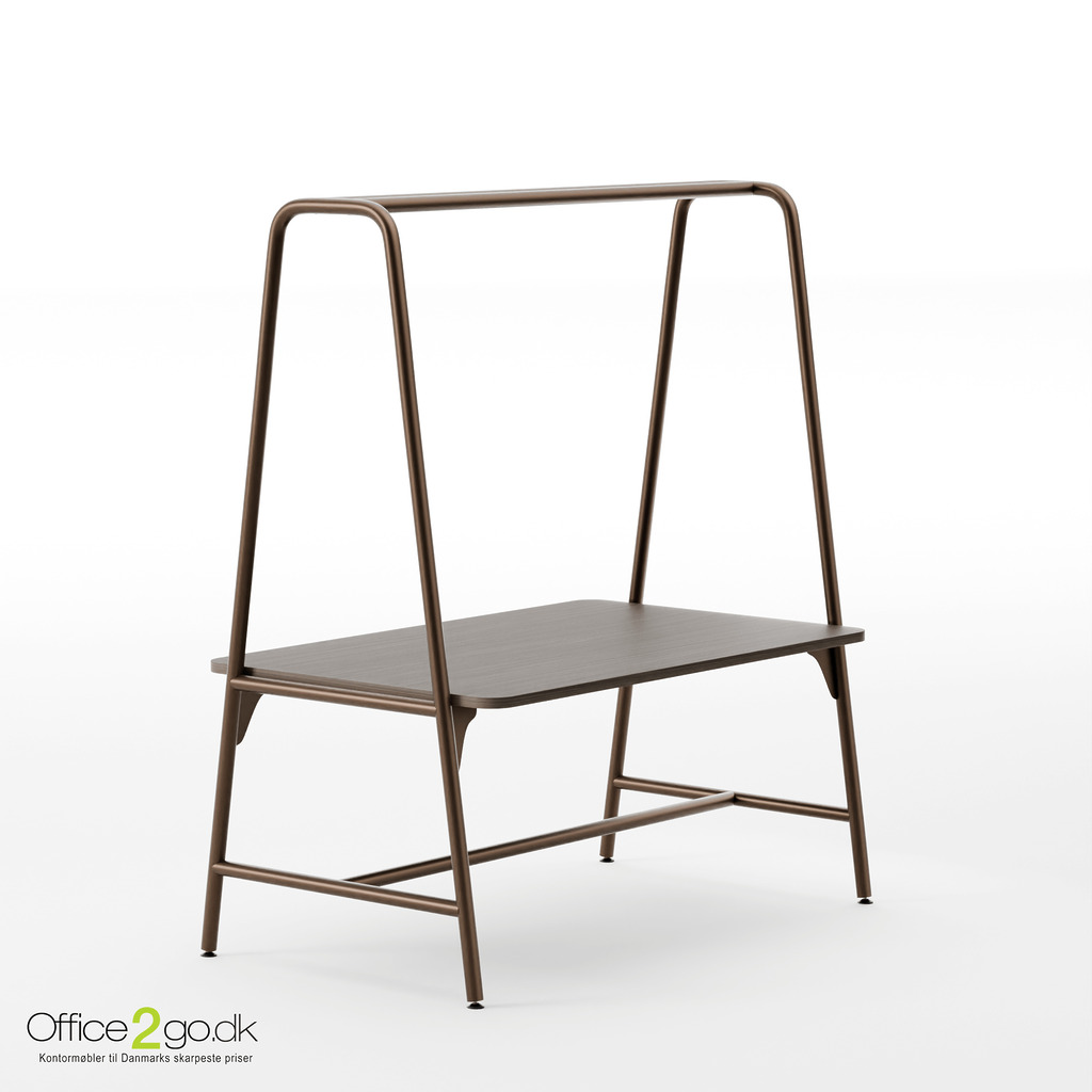 Round multifunktions mødebord - 188*100 cm - Bronze