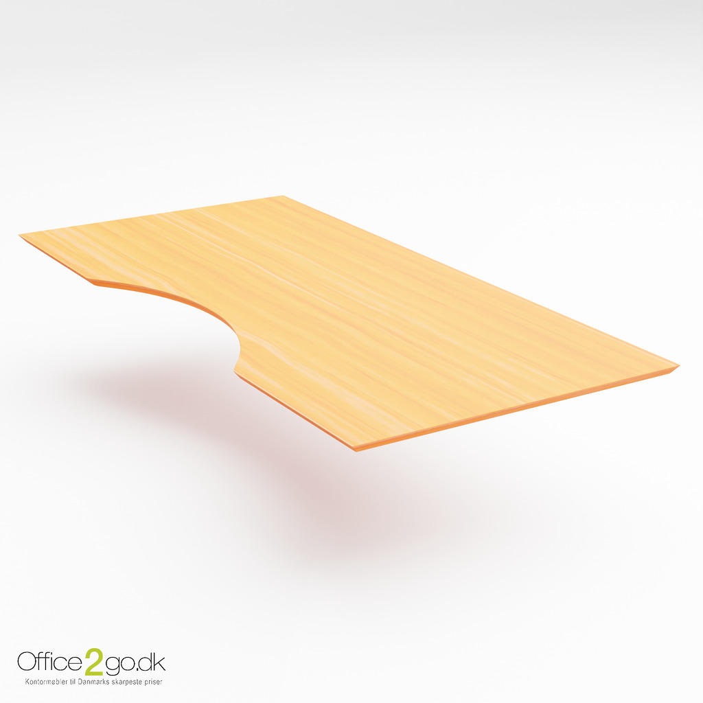 Finer skrivebordsplade - 200*100 cm