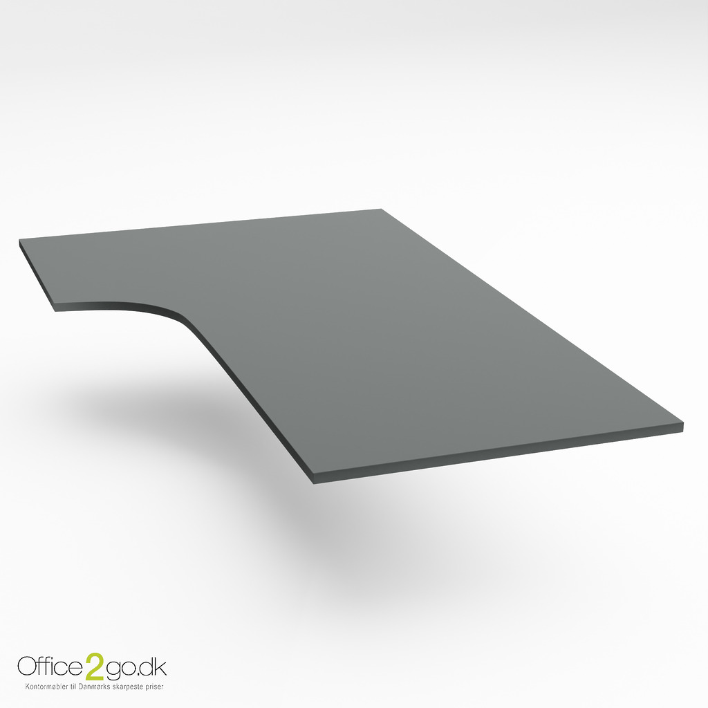 Laminat skrivebordsplade - 180*110/80*60 cm venstre