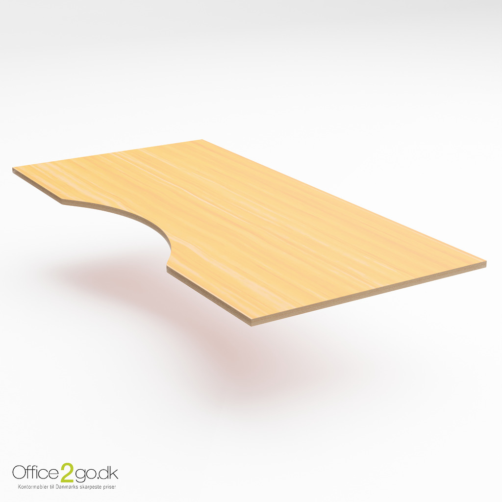 Finer skrivebordsplade - 200*100 cm