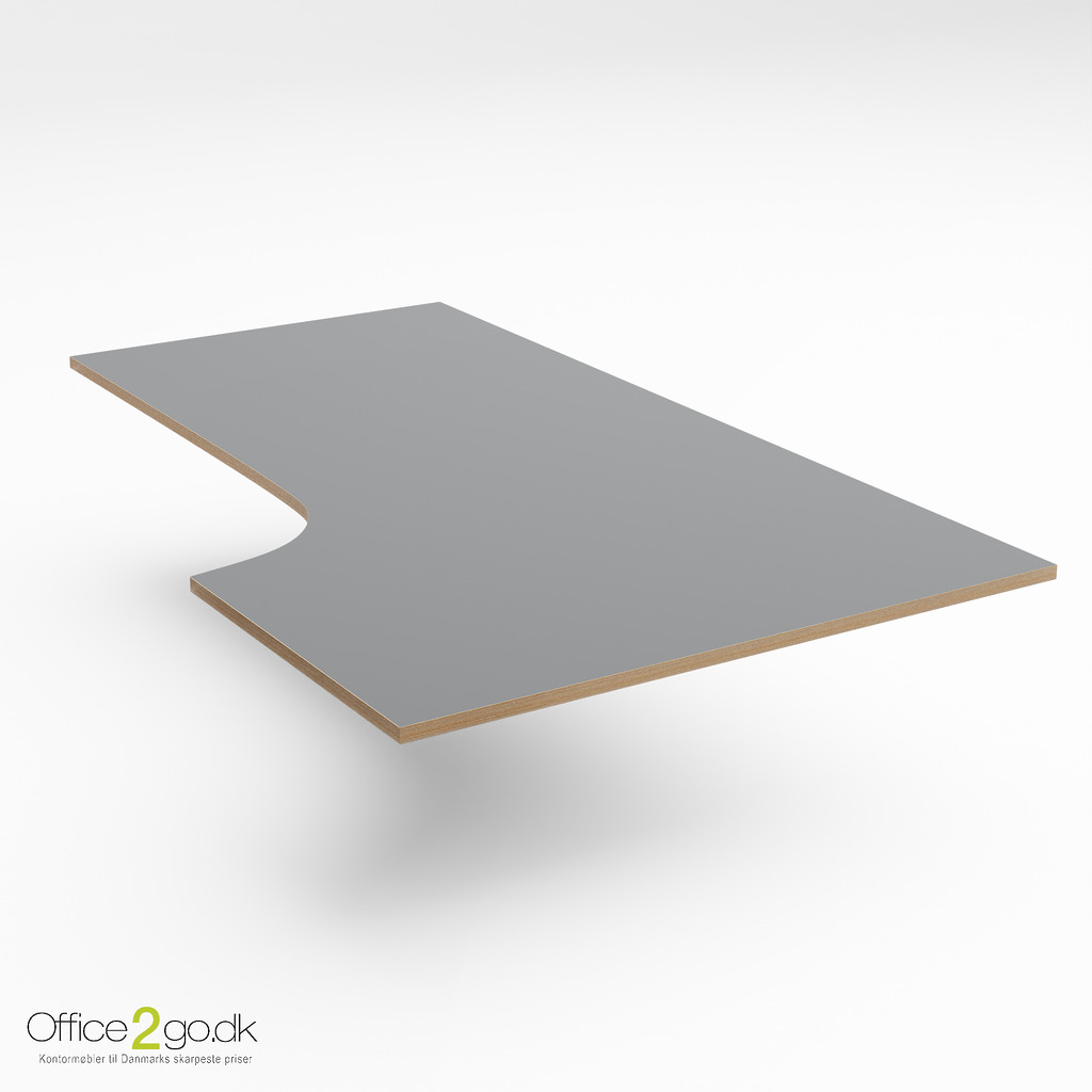 AFP Laminat skrivebordsplade - 180*110/80*60 cm højre