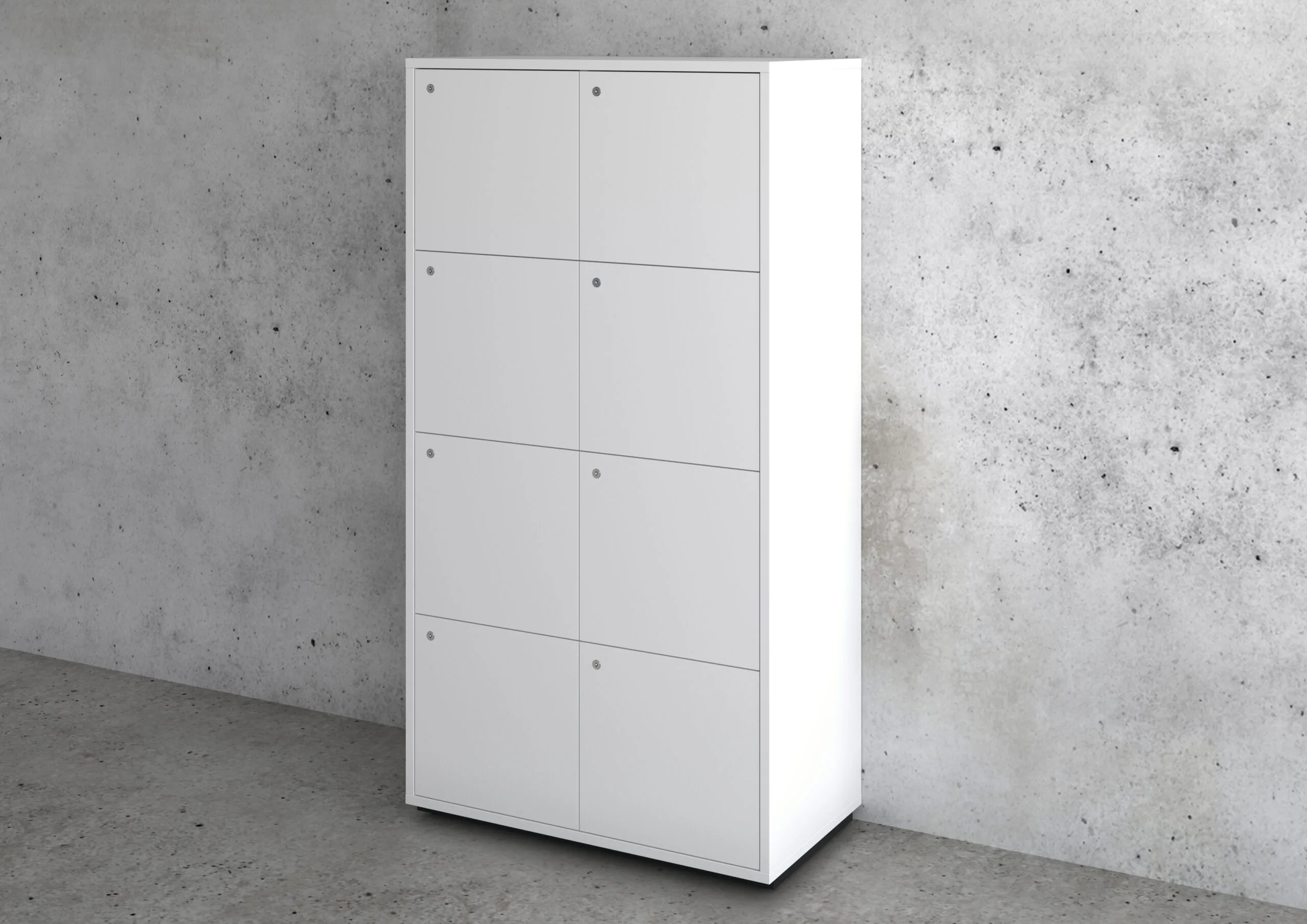 Hvidt Jive Locker - 2*4 rum - Udstillingsmodel
