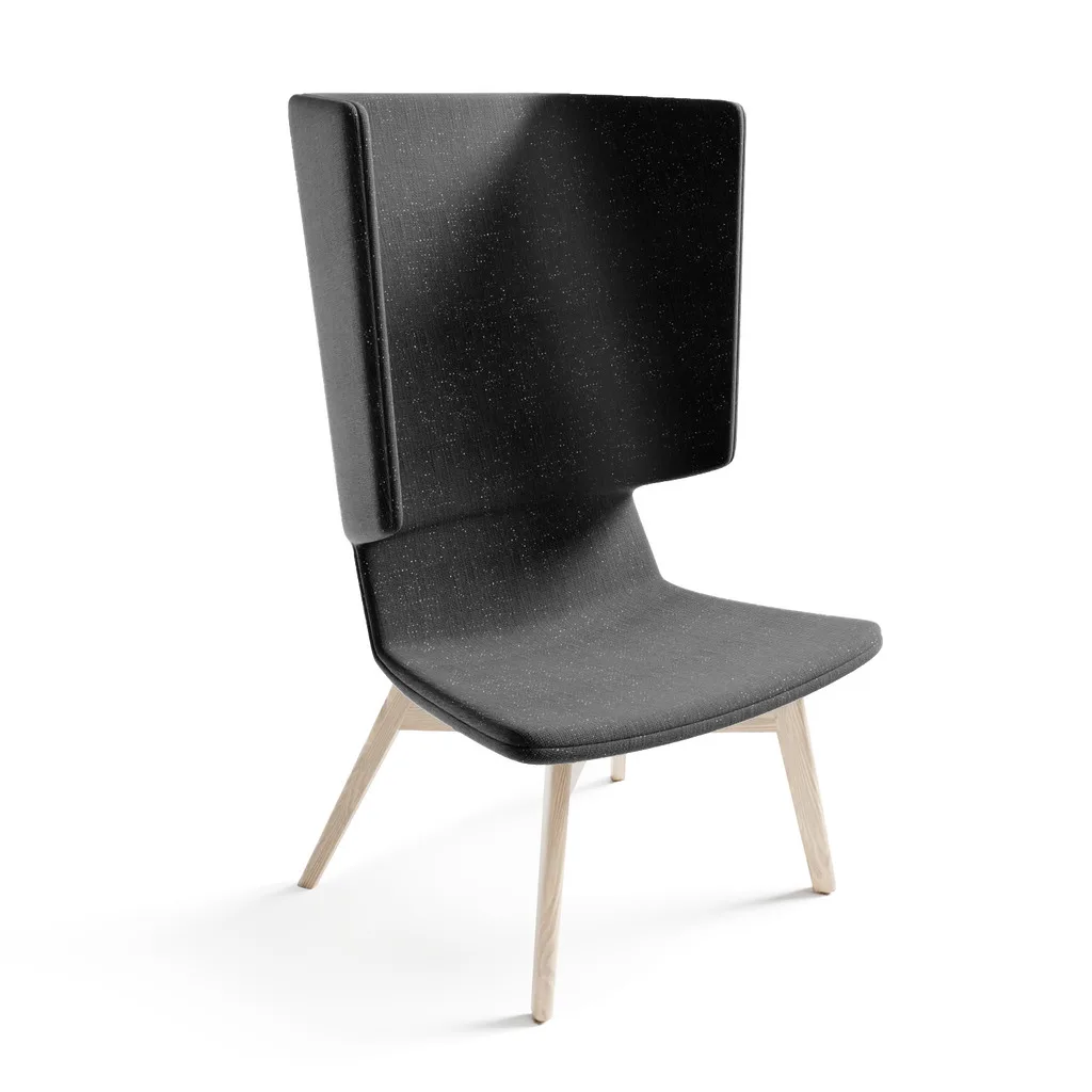 Twist & Sit - høj lounge stol med ben - Billede 17