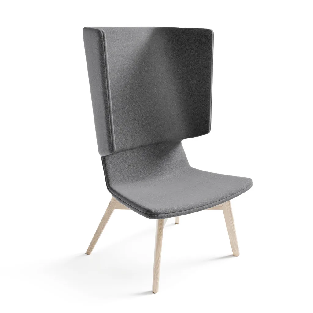 Twist & Sit - høj lounge stol med ben - Billede 9