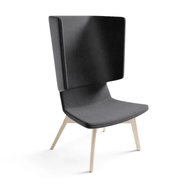 Twist & Sit - høj lounge stol med ben - Billede 8
