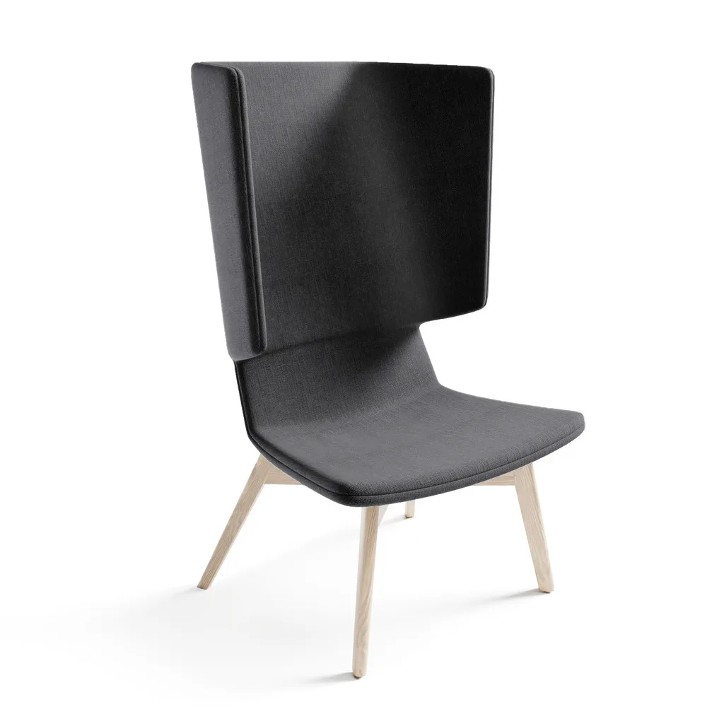 Twist & Sit - høj lounge stol med ben - Billede 8
