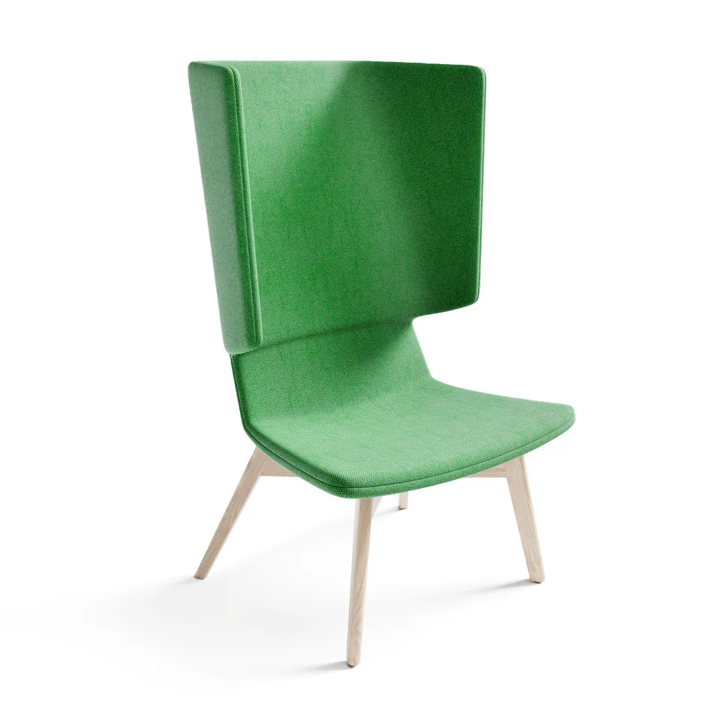 Twist & Sit - høj lounge stol med ben - Billede 4