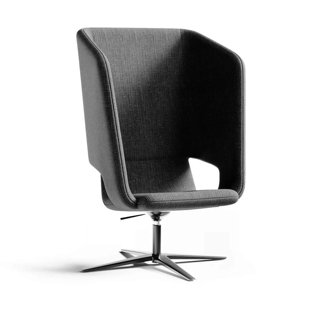 Twist & Sit Soft - høj lounge stol med fodkryds - Billede 25