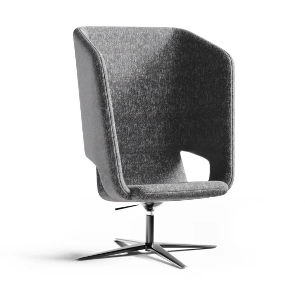 Twist & Sit Soft - høj lounge stol med fodkryds - Billede 24