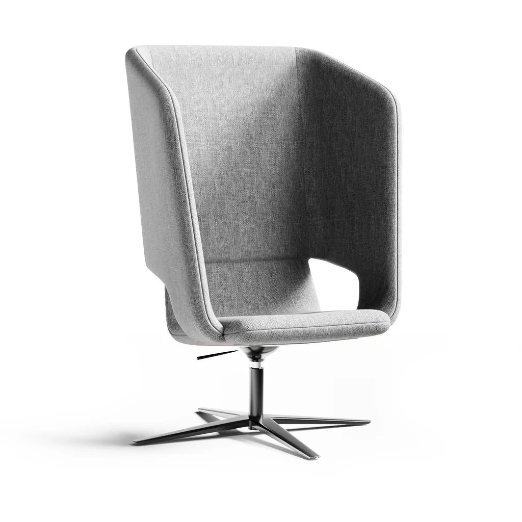 Twist & Sit Soft - høj lounge stol med fodkryds - Billede 23