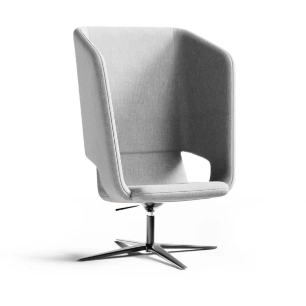 Twist & Sit Soft - høj lounge stol med fodkryds - Billede 22