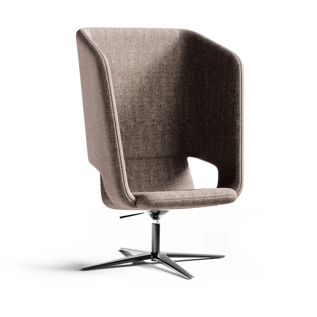 Twist & Sit Soft - høj lounge stol med fodkryds - Billede 21
