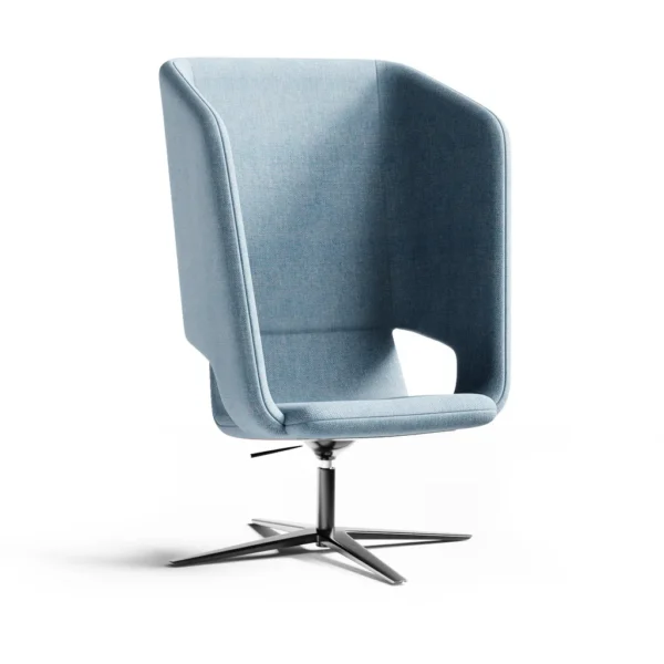 Twist & Sit Soft - høj lounge stol med fodkryds - Billede 20
