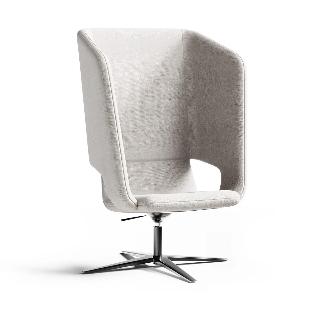 Twist & Sit Soft - høj lounge stol med fodkryds - Billede 18