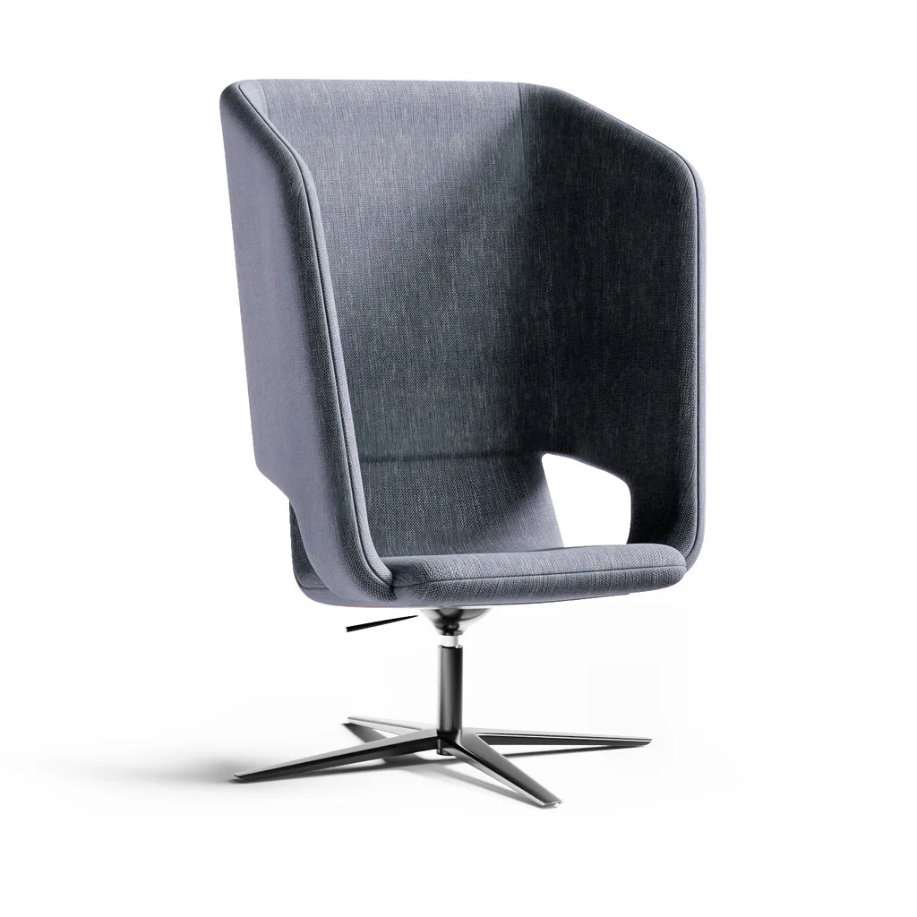Twist & Sit Soft - høj lounge stol med fodkryds - Billede 17