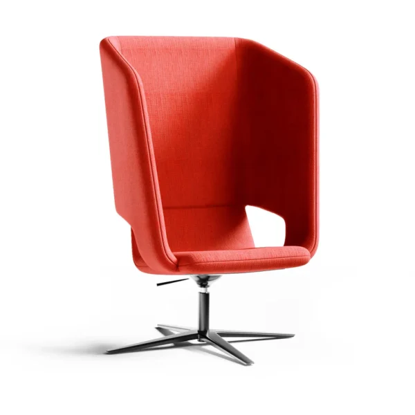 Twist & Sit Soft - høj lounge stol med fodkryds - Billede 16