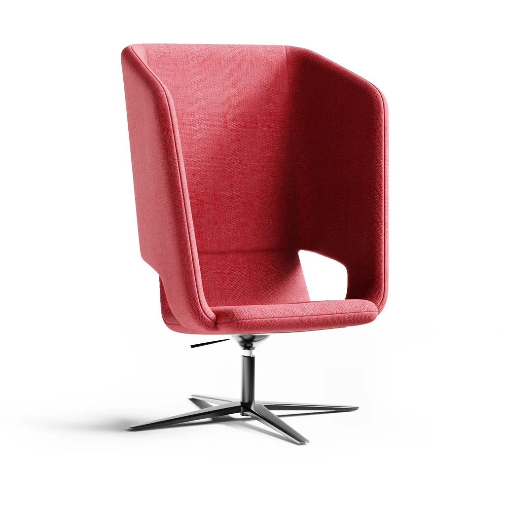 Twist & Sit Soft - høj lounge stol med fodkryds - Billede 13