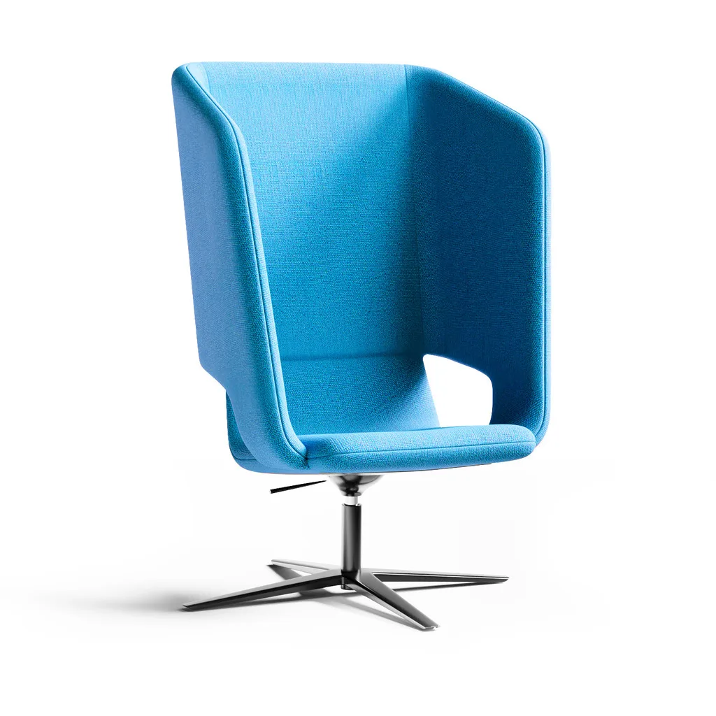 Twist & Sit Soft - høj lounge stol med fodkryds - Billede 11