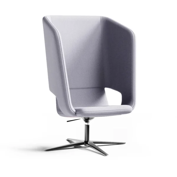 Twist & Sit Soft - høj lounge stol med fodkryds - Billede 10