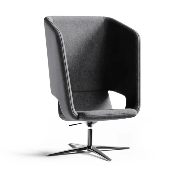 Twist & Sit Soft - høj lounge stol med fodkryds - Billede 7