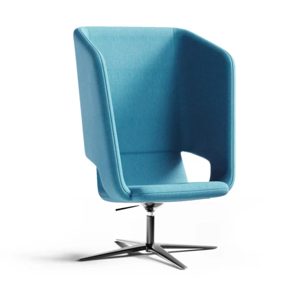 Twist & Sit Soft - høj lounge stol med fodkryds - Billede 6