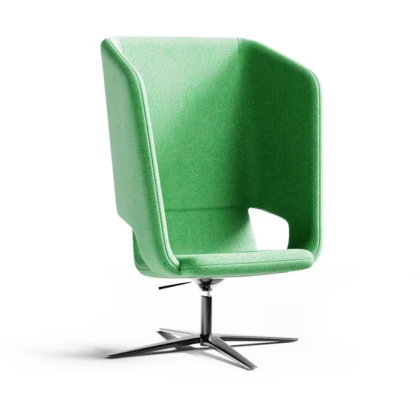 Twist & Sit Soft - høj lounge stol med fodkryds - Billede 3