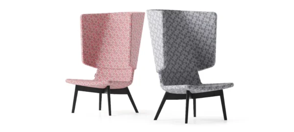 Twist & Sit - høj lounge stol med ben - Billede 2