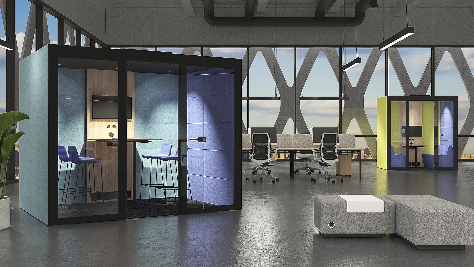 Silent room L - 4 personer (Lyddæmpning kategori C) - Billede 8