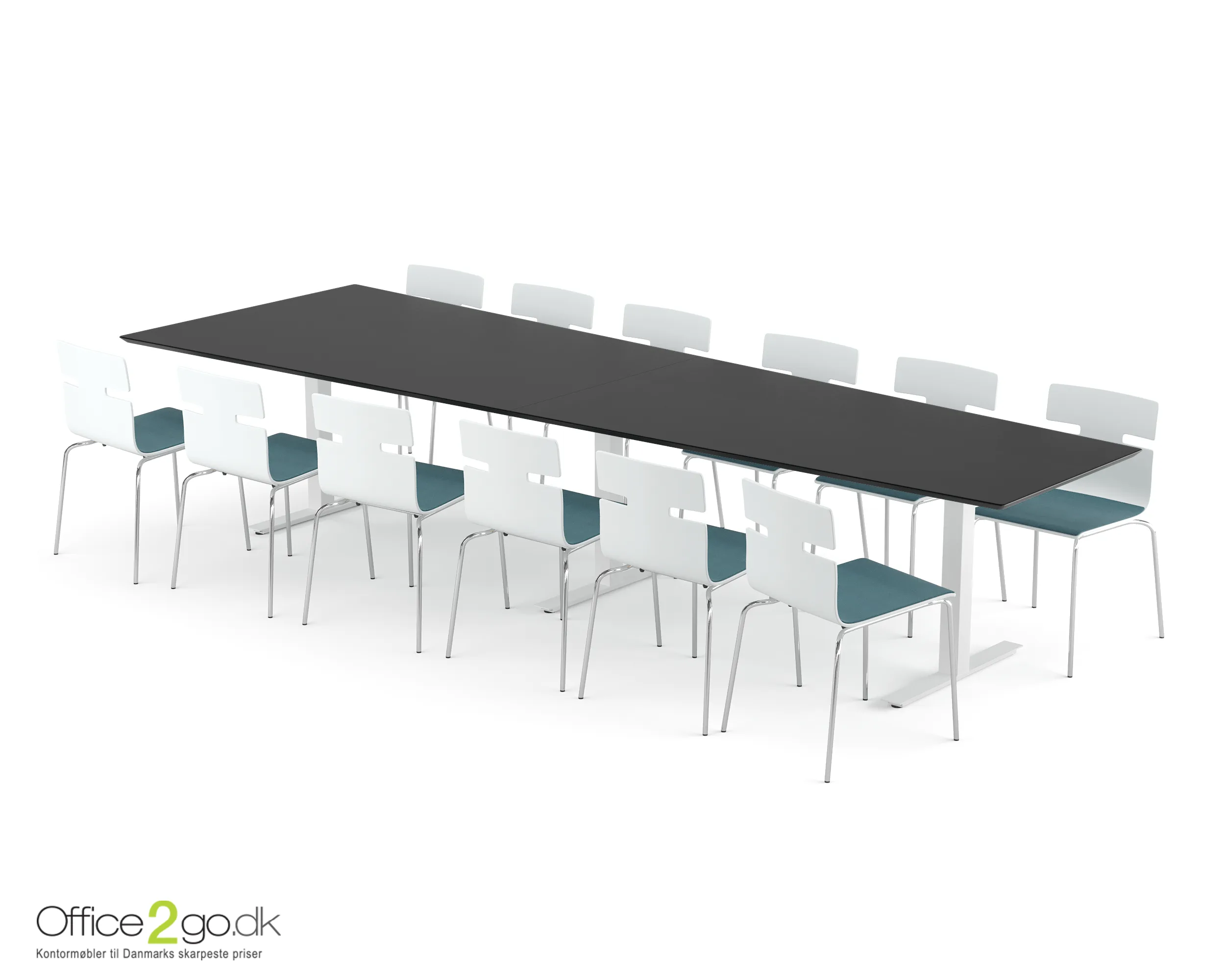Square Media mødebord - 12 personer - 360 cm. - Billede 5